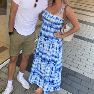 Tie dye maxi dress